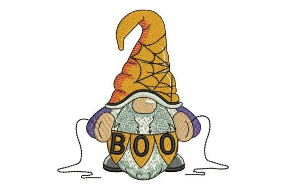 Boo Gnome: A Boutique-Ready Halloween Embroidery Design