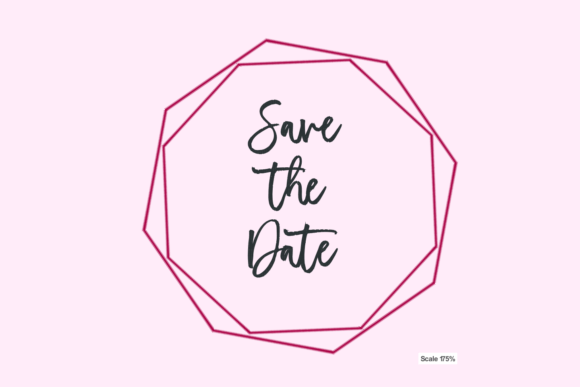Save the Date with Red Frame