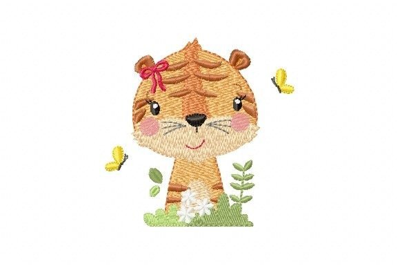 Tiger Girl: Playful Holiday Charm for Handmade Gifts